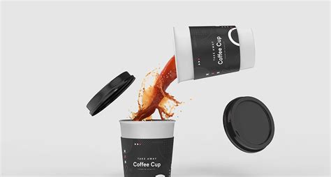 Take Away Coffee Cup Mockup Template Vol 38 - TemplateMonster