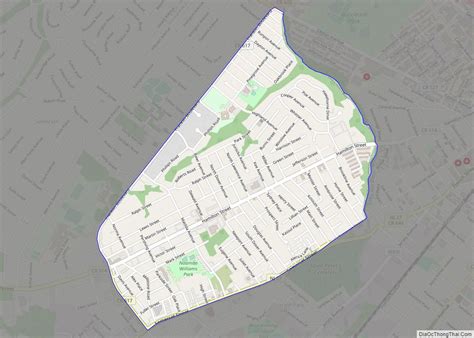 Map Of East Franklin Cdp Thong Thai Real