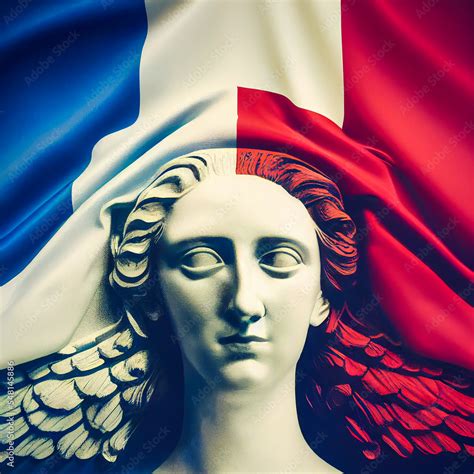 Face Of Marianne Symbol Of The French Republic Associated With The