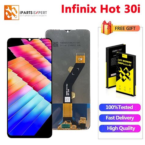 IPARTSEXPERT LCD For Infinix Hot 30i X669 X669C Hot 30i NFC X669D LCD Display Touch Screen