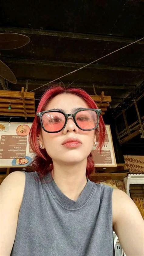 Bini Mikha Album Cover Wallpaper Collage Pretty Brunette Red Hair Video