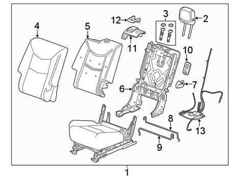 Cadillac Xt5 Folding Seat Latch Release Handle Lower 84389778