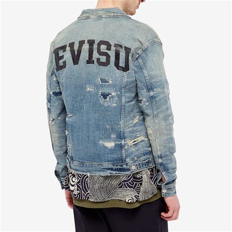 Evisu Back Logo Denim Jacket Light Blue End Au