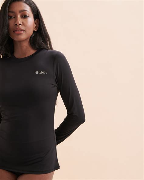 Eidon Sun Seeker Long Sleeve Rashguard Black Bikini Village