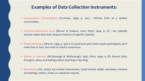 Introduction To Data Collection Instruments Dcis