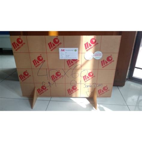 Jual Sekat Akrilik 40x60cm Pembatas Meja Loket Murah Bisa Dicopot