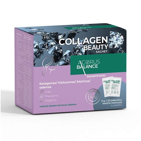 Maisto papildas Acorus Balance Collagen Beauty, 20x9 g kaina | pigu.lt