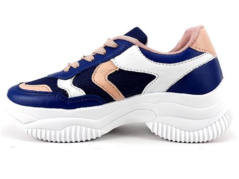 T Nis Chunky Feminino Colors Azul Nude Branco Ceci Cal Ados Atacado De Cal Ados