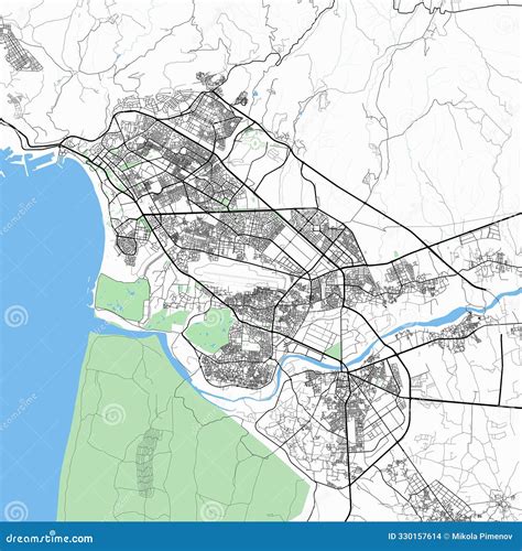 map   city  agadir stock illustration illustration  cartoon