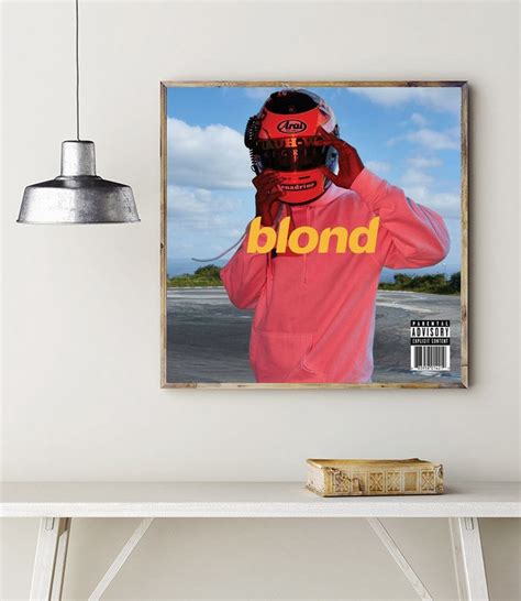 Frank Ocean Blonde Album Art Poster Canvas Wall Art Print John Sneaker