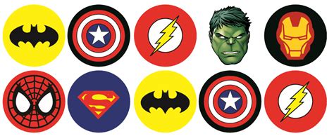 Mixed Superhero Cupcake Toppers Rice Card Cake Fairy Birthdays Pre