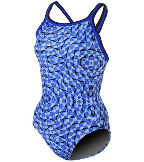 Dolfin Girls Optik Dbx Back One Piece Swimsuit At