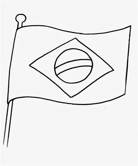 Bandeira Do Brasil Para Pintar