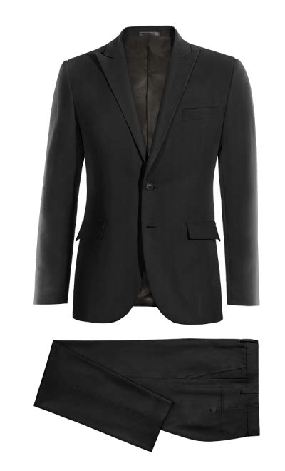 Black peak lapel Suit