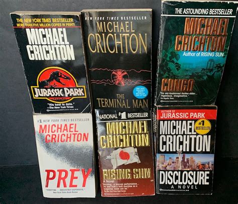 Michael Crichton Books Choose Your Title - Etsy