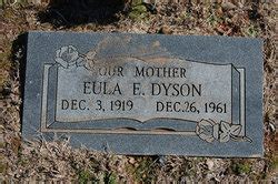 Eula E Wilkins Dyson M Morial Find A Grave