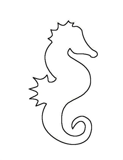 Seahorse Drawing Outline At Explore Collection Of