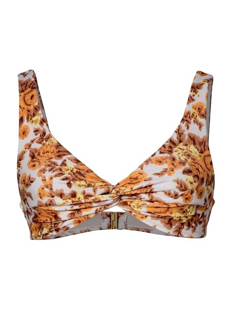 Buy Jonathan Simkhai Lexi Floral Tank Twist Bikini Top Floral Print At 75 Off Editorialist