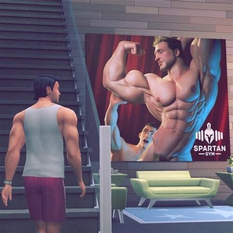 Gay Themed Gym Posters Set Objects Loverslab
