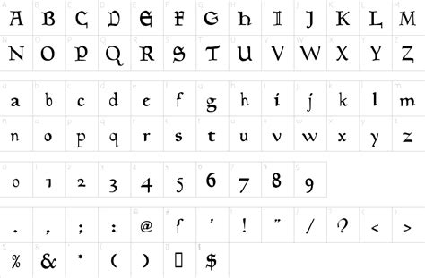 Goudy Medieval Font 1001 Free Fonts