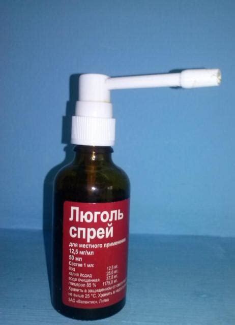 Люголь-спрей