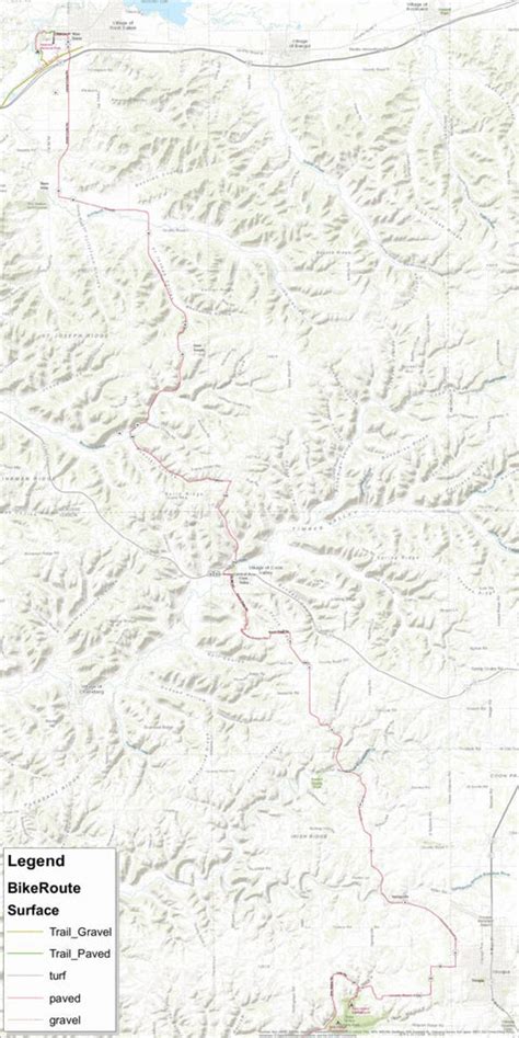 Driftless Area Bikepacking Tour Map By Crossover Ventures Llc Avenza Maps