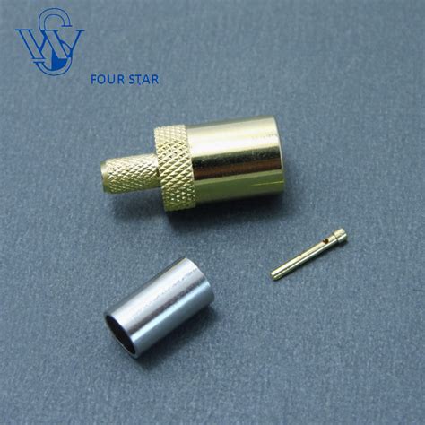 RF Coaxial 75 Ohm SMB Female Straight Crimp Connector For 2 5c 2V Cable