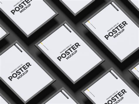 Free A3 Portrait Poster Mockup Psd Psfreebies