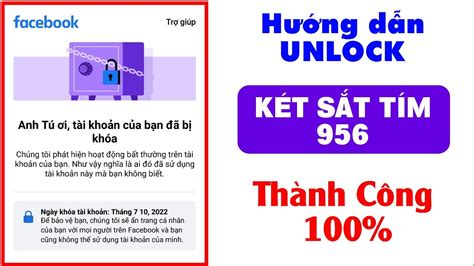 Hướng dẫn mở khóa Facebook checkpoint két sắt tím 956 Cực Nhanh THÀNH