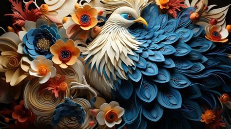 Premium Photo Intricate Paper Sculpture Artwork