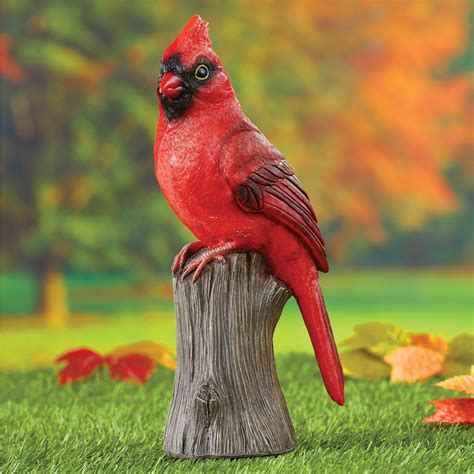 Textured Resin Cardinal Yard Figurine Collections Etc