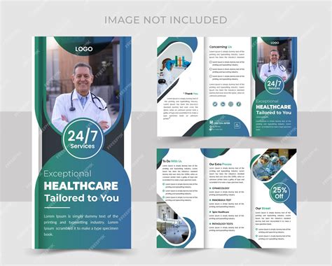 Premium Vector | TriFold Healthcare Or Medical brochure design template