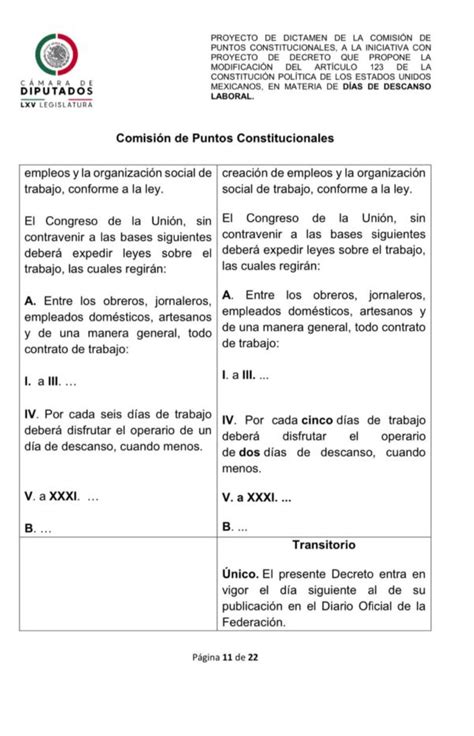 Aprueban Reducción De Jornada Laboral En México A 40 Horas Semanales