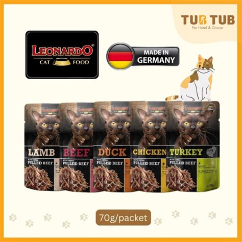 Leonardo Beef With Extra Pulled Beef Cat Wet Food Or Cat Pouch Food