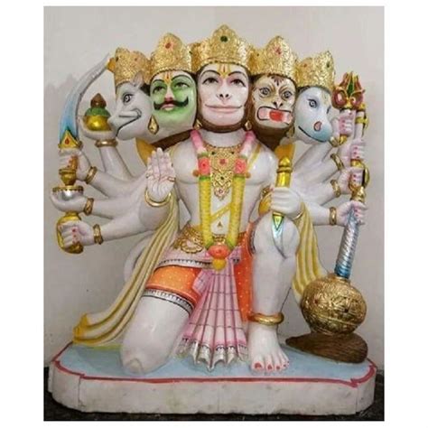 Inch Marble Panchmukhi Hanuman Ji Statue Temple At Rs In Alwar