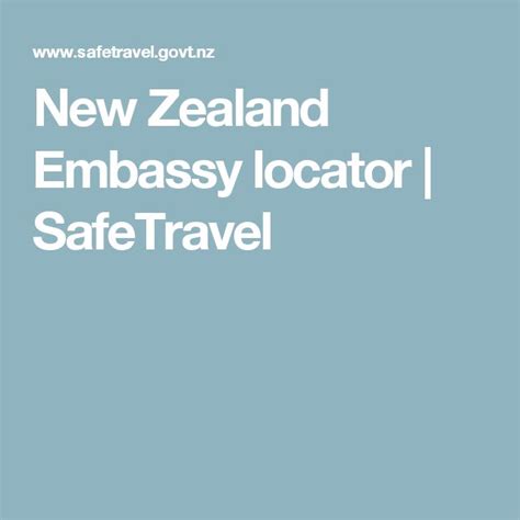 New Zealand Embassy locator | SafeTravel | New zealand, Topographic map ...