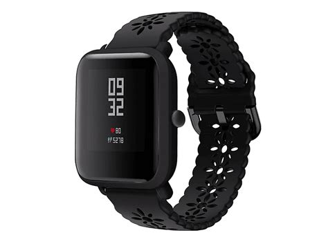 STRAP-IT© Amazfit Bip, Ersatzarmband, Xiaomi, Amazfit Bip, Schwarz ...