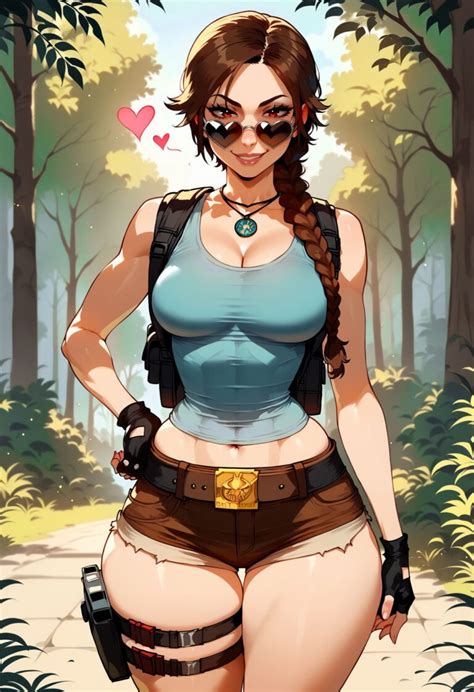 Tomb Raider Hentai Xxx Voluptuous Black Gloves Thigh Holster Gloves Wide Hips Valorant