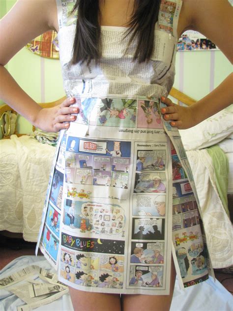 Newspaper Dress · How To Recycle A Paper Dress · Dressmaking On Cut Out