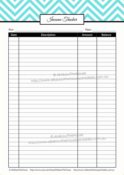 Free Printable Checkbook Balance Sheet