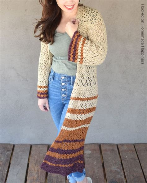 Boho Duster Cardigan Crochet Pattern Hooked On Homemade Happiness