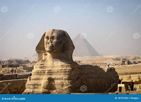 full face  sphinx stock image image  archeology