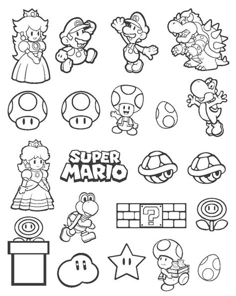 Super Mario Para Imprimir - Super Mario Bros para Colorir e Imprimir