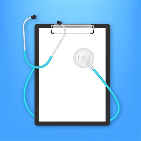 Premium Vector Stethoscopes And Clipboard Medical Equipment For