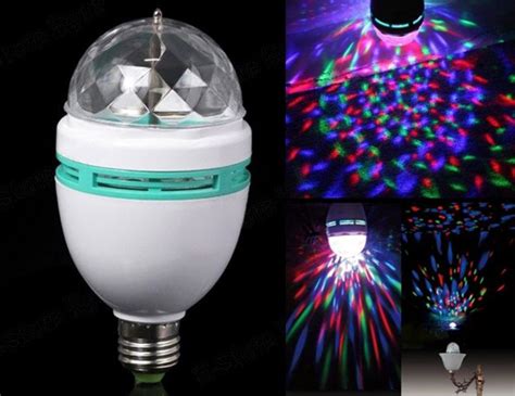 Светодиодная лампа LED full color rotating lamp - «Прикольно, но» | отзывы