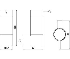 emco System 2 Flüssigseifenspender 352100100 ab 95 10