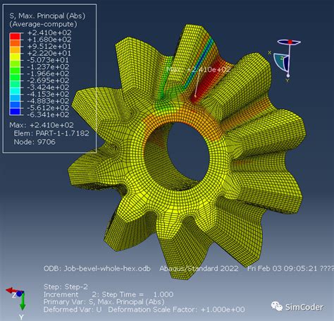 Abaqus：标准锥齿轮齿根应力校核hypermesh通用传动控制 仿真秀干货文章