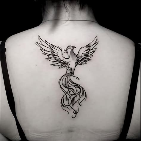 Fenix Tatoo Nas Costas - 16 Tatuagens de Fênix nas Costas: Ideias e Designs para Revelar sua ...