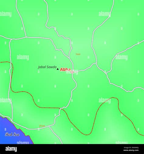 map  abha city  saudi arabia stock photo alamy