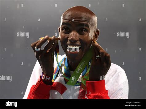 Mo farah gold medals hi-res stock photography and images - Alamy